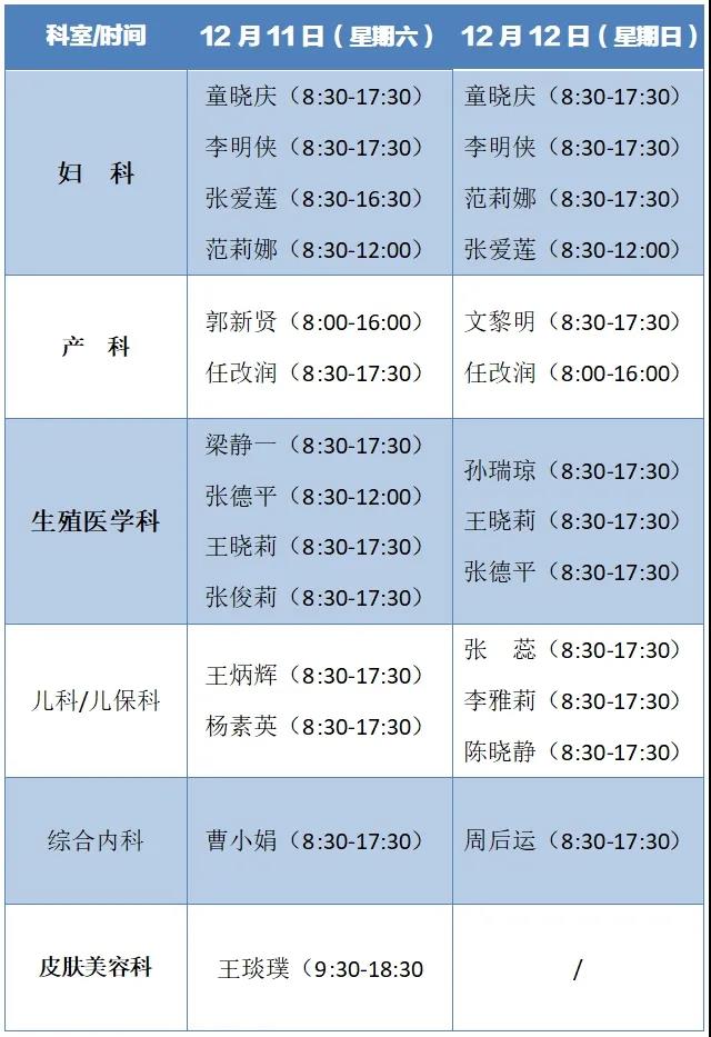 12月11日、12日专家门诊安排 ▏今晚7点直播:进产房前需要做哪些准备(图2) 12月11日、12日专家门诊安排 ▏今晚7点直播:进产房前需要做哪些准备(图2)